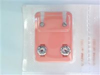 Stechend Studex PREORECCHINI in Stahl Zirconia NFM204W